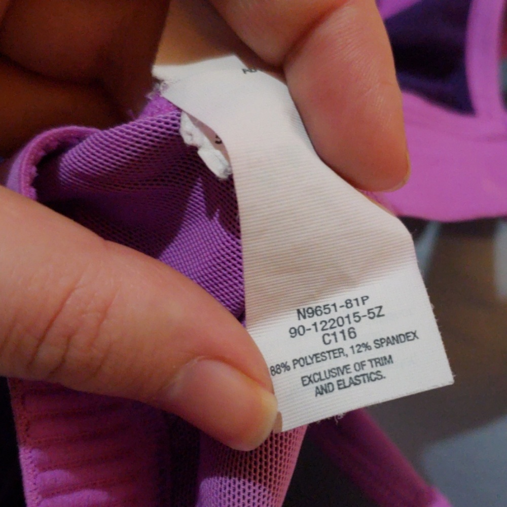 Exercise bra-purple - Picture 2 of 5
